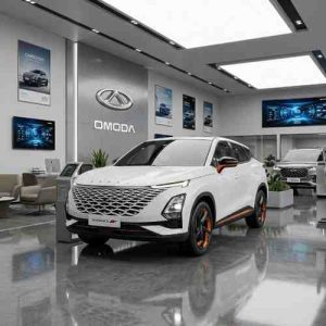 Tampilan depan mobil Chery Omoda 5 di dealer resmi Semarang
