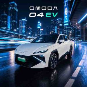 Mobil SUV listrik Jaecoo Omoda O4 EV warna putih di dealer Semarang